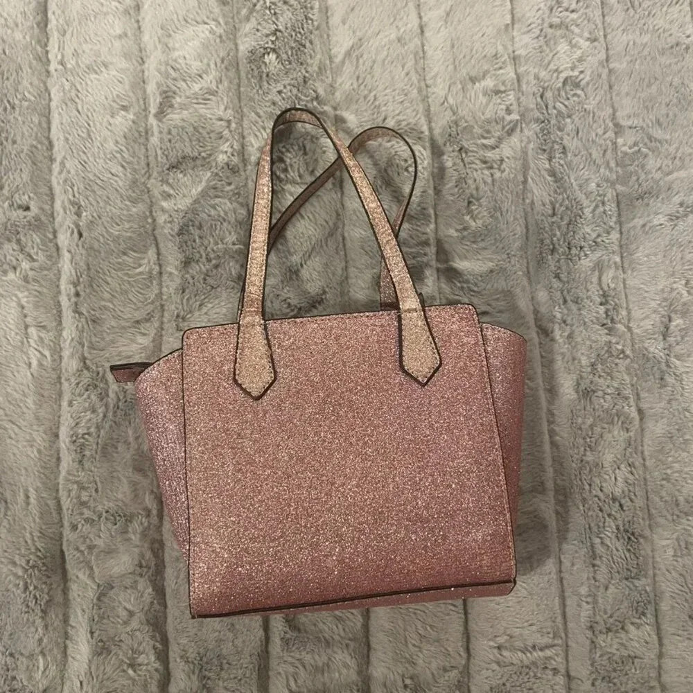 Mila & Rose Toddler Girl Pink Glitter Purse, Gift